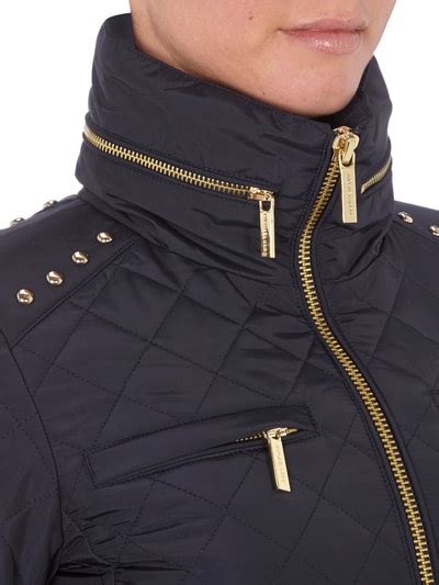 michael kors steppjacke mit fürtel|Michael Michael Kors Steppjacke mit Gürtel .